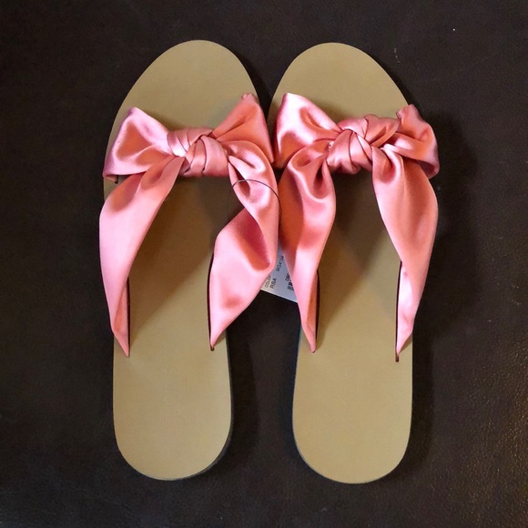 JCrew satin knotted slide sandals - Picture 1 of 4